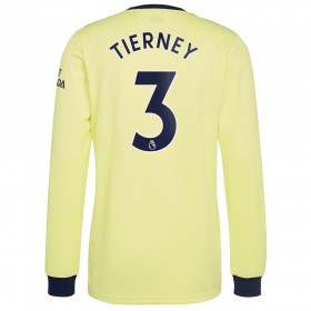 Jalkapallo Pelipaidat Arsenal Kieran Tierney 3 Vieraspaita 2021-2022 Pitkähihainen